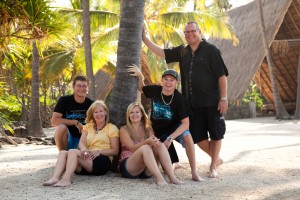 David Tingley and Family in Kona Hawaii January 2012